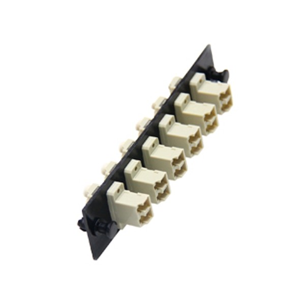 Link UF-2222 Fiber Optic 6 LC Duplex Snap-In Adapter Plate (MM.)