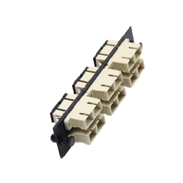 Link UF-2266 Fiber Optic 6 SC Duplex Snap-In Adapter Plate (MM.)